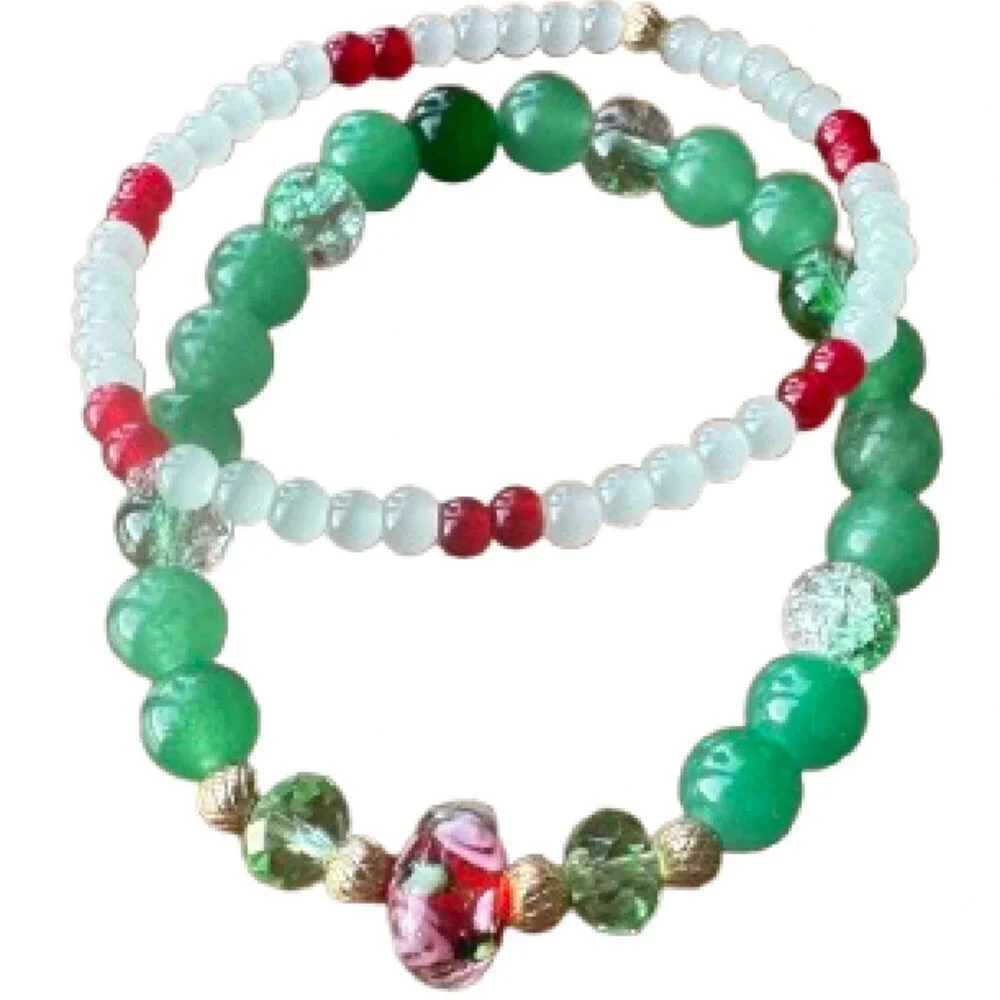 Set of two Women's Stretch Bracelets 7.5